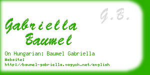 gabriella baumel business card